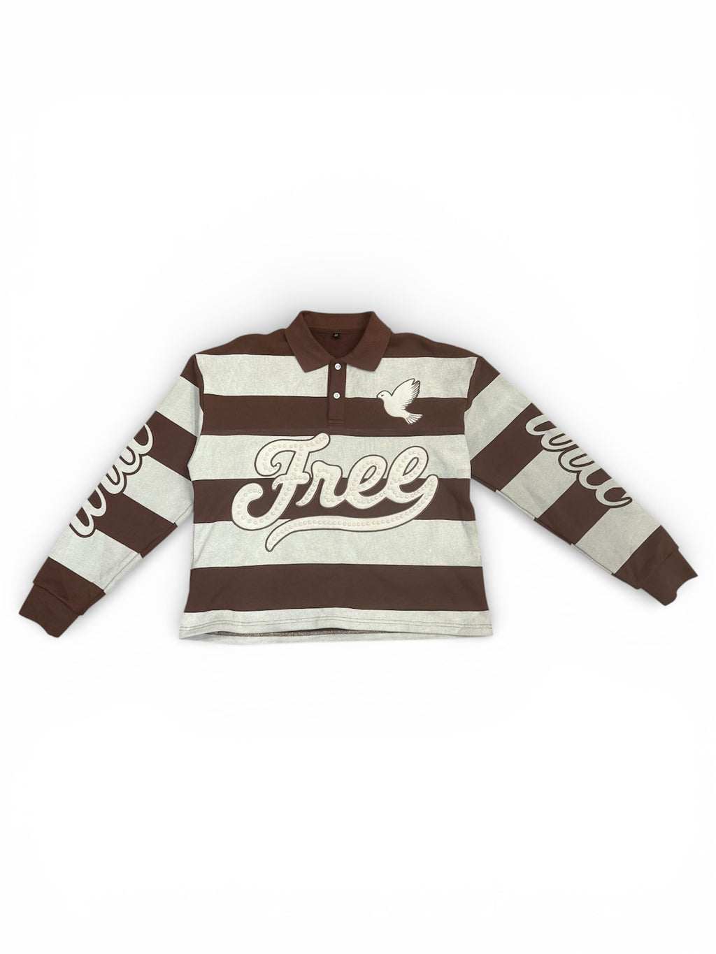 Pearl Long Sleeve Polo (BROWN)