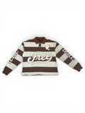 Pearl Long Sleeve Polo (BROWN)