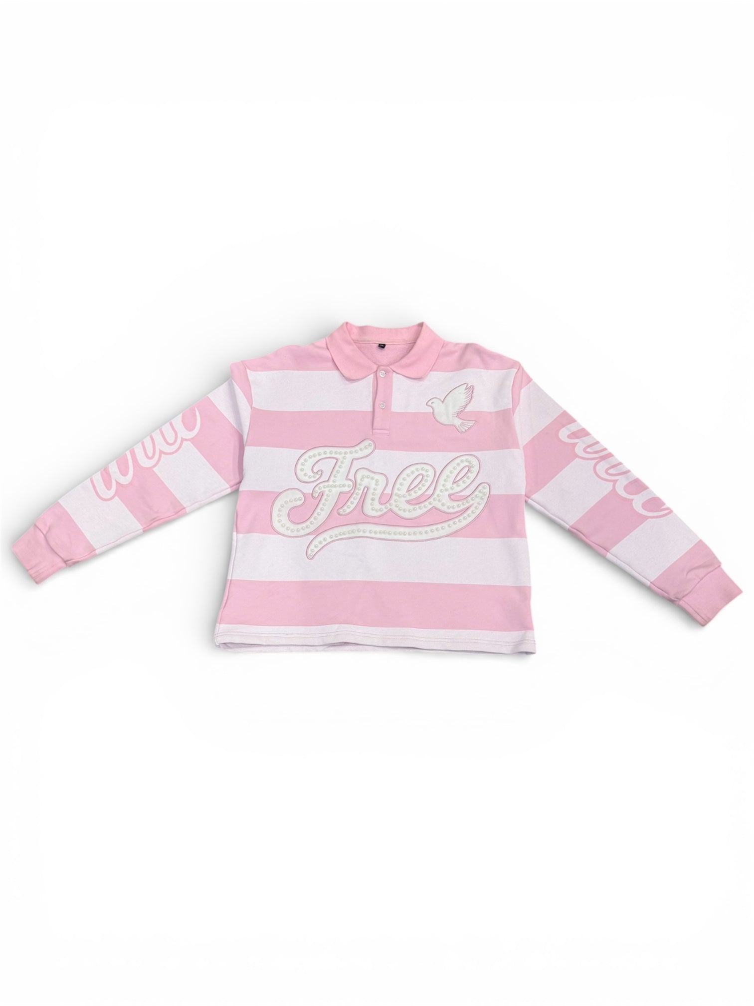 Pearl Long Sleeve Polo (PINK)
